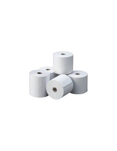 ROLLO PAPEL TERMICO 80X80X12 MM PACK 6 BLANCO RTS08008600