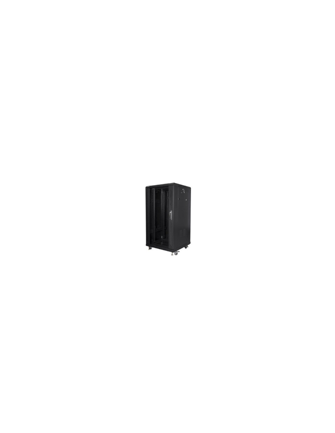 ARMARIO RACK LANBERG 19P 22U IP20 HASTA 800KG DE CARGA ACCESORIOS MONTAJE INCLUYE RUEDAS NEGRO FF01-6622-12B