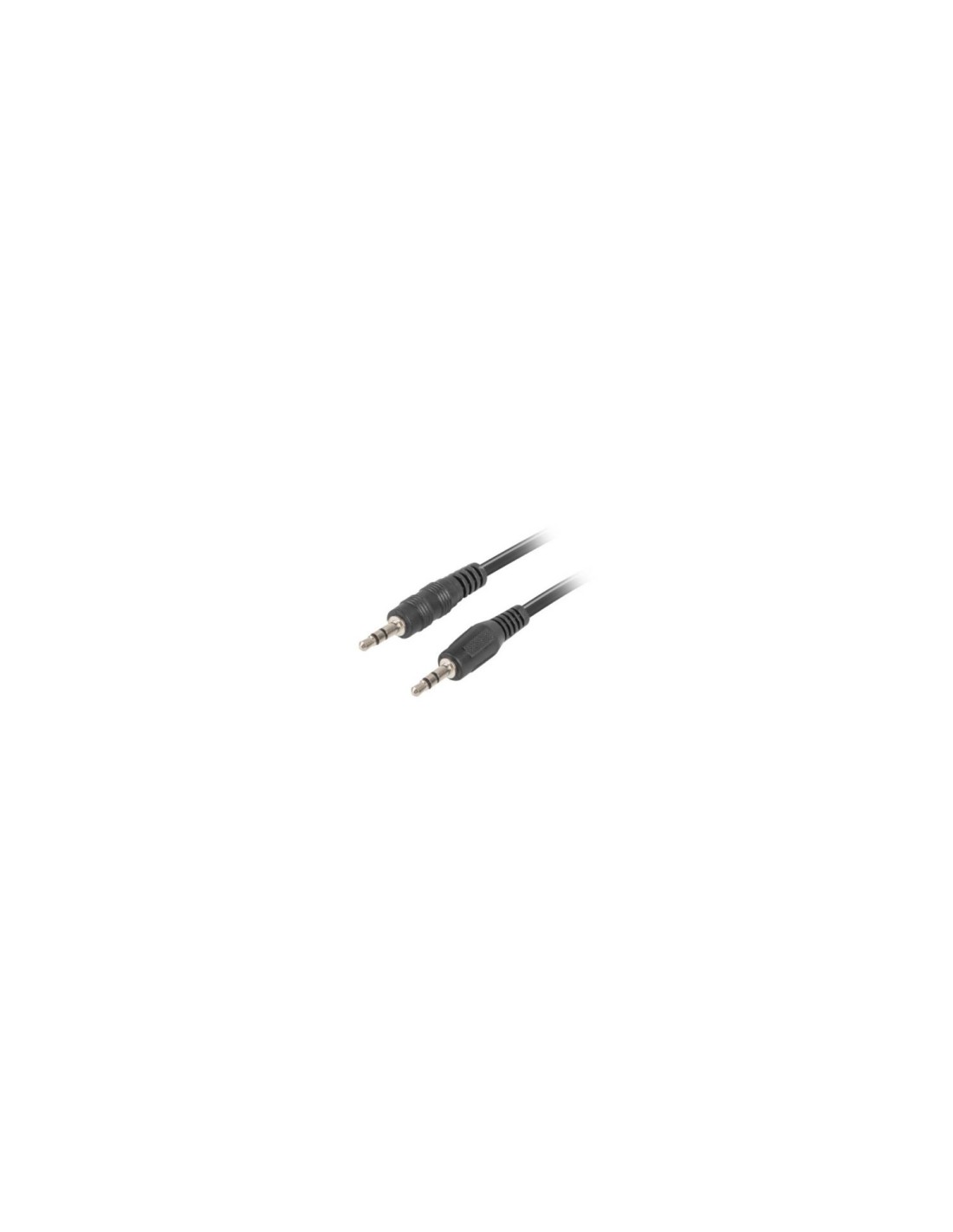 CABLE AUDIO ESTEREO LANBERG JACK 3.5MM MACHO A JACK 3.5MM MACHO 2M NEGRO CA-MJMJ-10CC-0020-BK