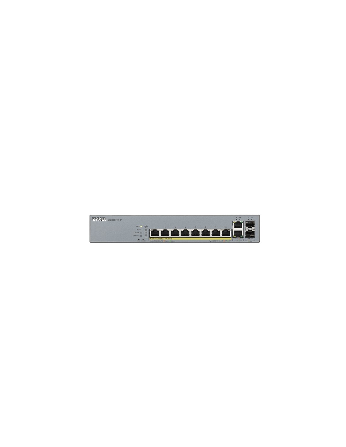 SWITCH ZYWEL GS1350-12HP 10 PTOS GIGABIT PLATA GS1350-12HP-EU0101F