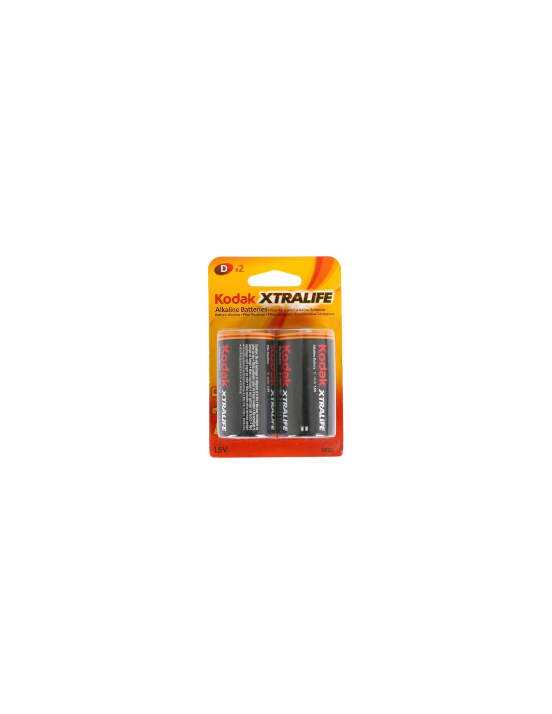 PILA KODAK ALCALINA XTRALIFE D LR20 BLISTER 2 KDXLR20PB2
