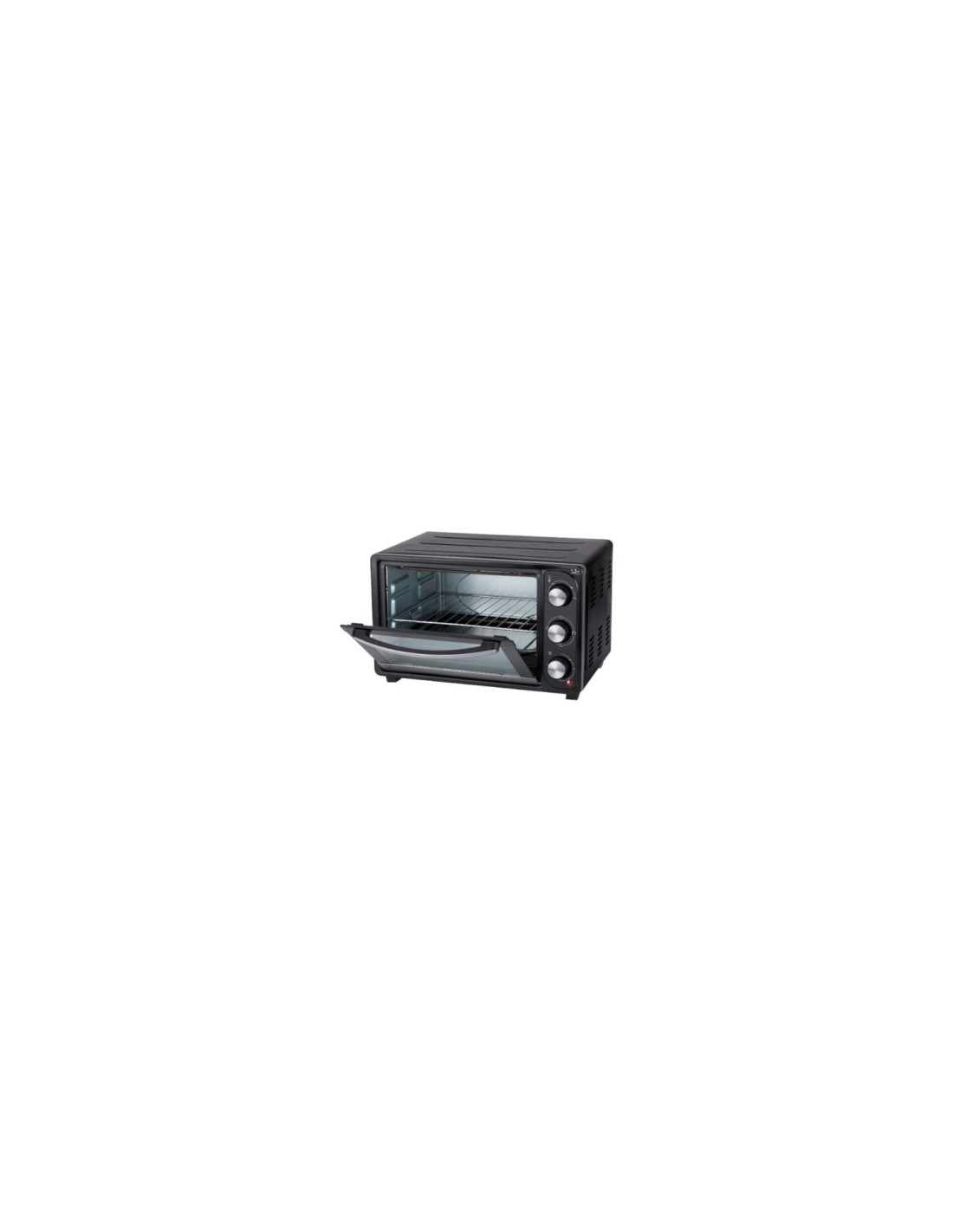 HORNO DE SOBREMESA JATA 1500W CAPACIDAD 28L FUNCION GRILL INDICADOR LUMINOSO TEMPORIZADOR DE 60 MIN BANDEJA Y PARRILLA EXTRAIBLE