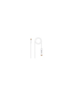 Nanocable Cable conversor Mini DP a HDMI, Mini DP/M - HDMI/M, Blanco,
