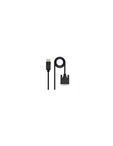 Nanocable Cable conversor DISPLAYPORT a DVI, DP/M - DVI/M, Negro, 2.0