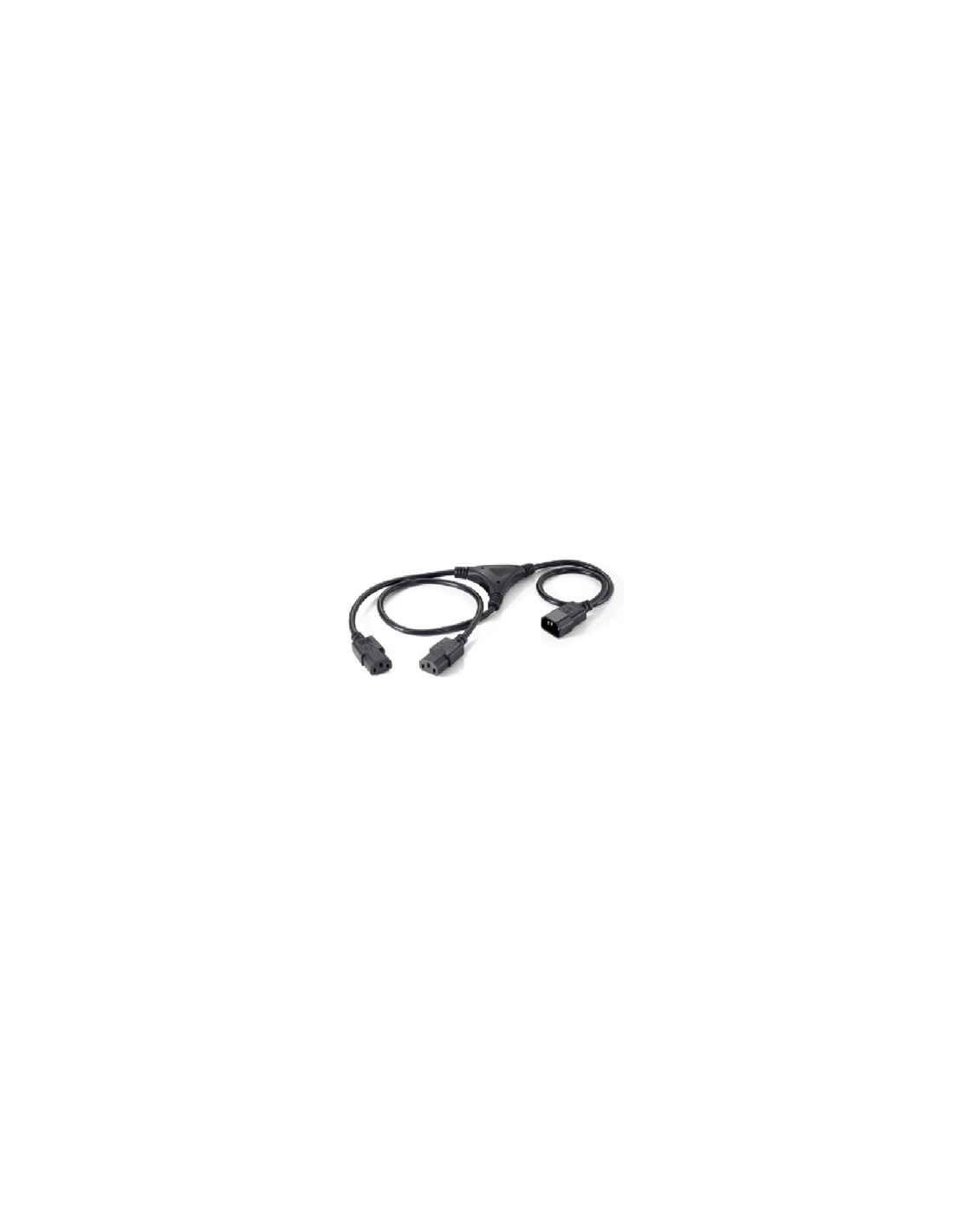 Equip 112210 cable de alimentación Negro 1,6 m C14 acoplador Acoplador C13 2 x