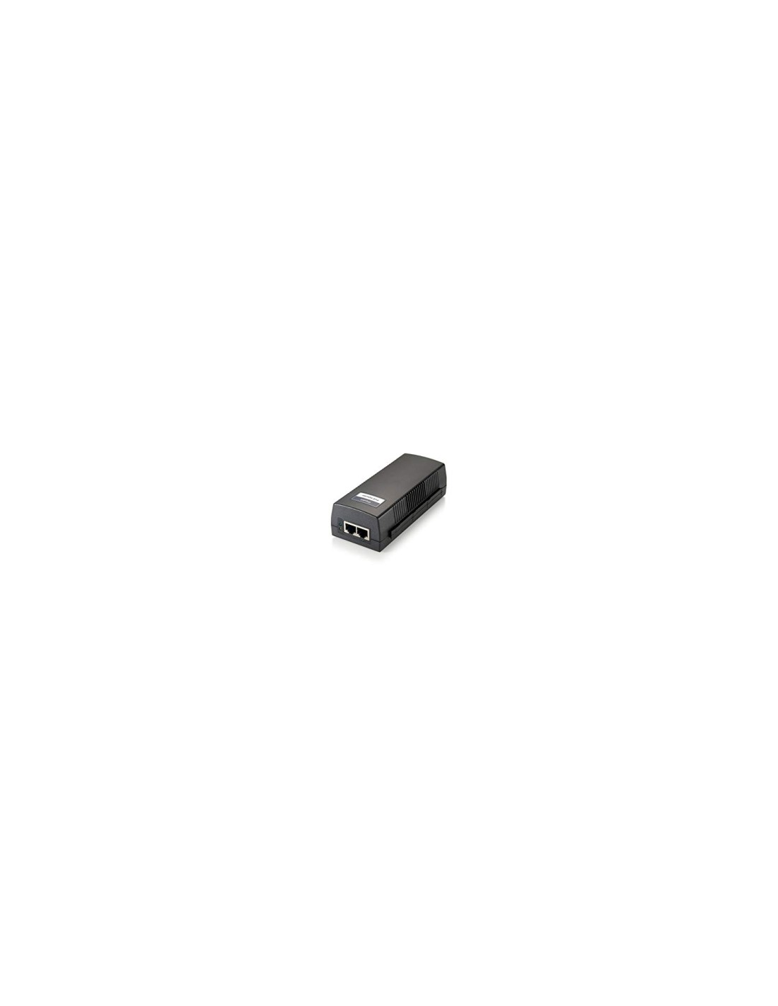 POE INJECTOR ADAPTER GIGABIT LEVEL ONE PASA DATOS Y ALIMENTACION POR EL MISMO CABLE 30W NEGRO POI-3004