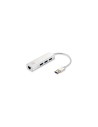 ADAPTADOR LEVEL ONE USB 3.0 GIGABIT ETHERNET RJ45 CON HUB USB 3.0 USB-0503