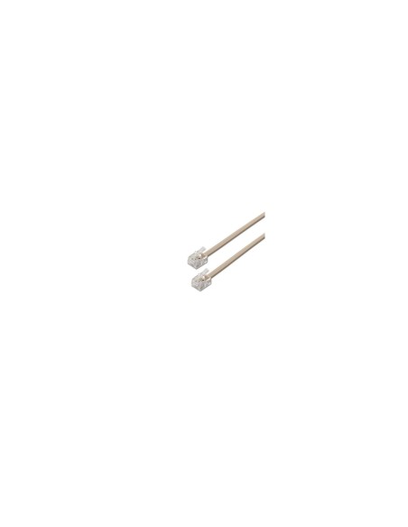 CABLE AISENS 6P4C RJ11 MACHO A RJ11 MACHO 2M BEIGE A143-0317
