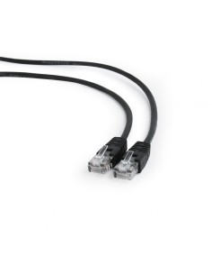 LATIGUILLO GEMBIRD CAT 5E UTP 0.25 METROS NEGRO PP12-0.25M/BK