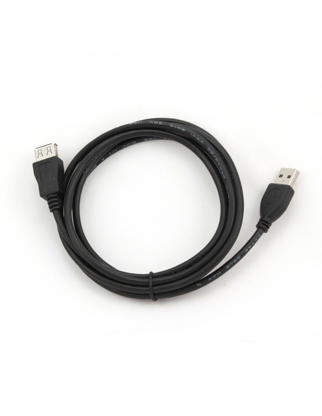 CABLE GEMBIRD USB 2.0 MACHO A USB 2.0 HEMBRA 1.8METROS NEGRO CCP-USB2-AMAF-6n