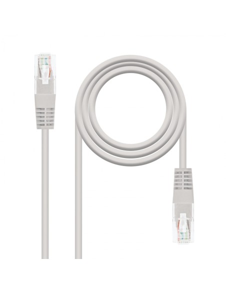 Nanocable CABLE RED LATIGUILLO RJ45 CAT.6 UTP AWG24, BLANCO, 2.0 M