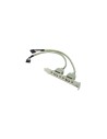 TARJETA CABEZAL BRACKET GEMBIRD USB 2.0 PANEL POSTERIOR 2X USB 0.25METROS CCUSBRECEPTACLE
