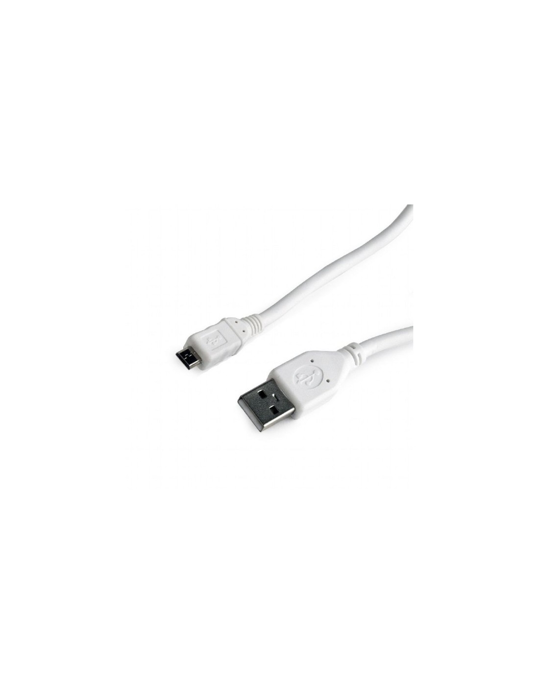 CABLE GEMBIRD USB 2.0 TIPO-A MACHO A MICRO USB  B MACHO 1METRO BLANCO CCP-mUSB2-AMBM-W-1M