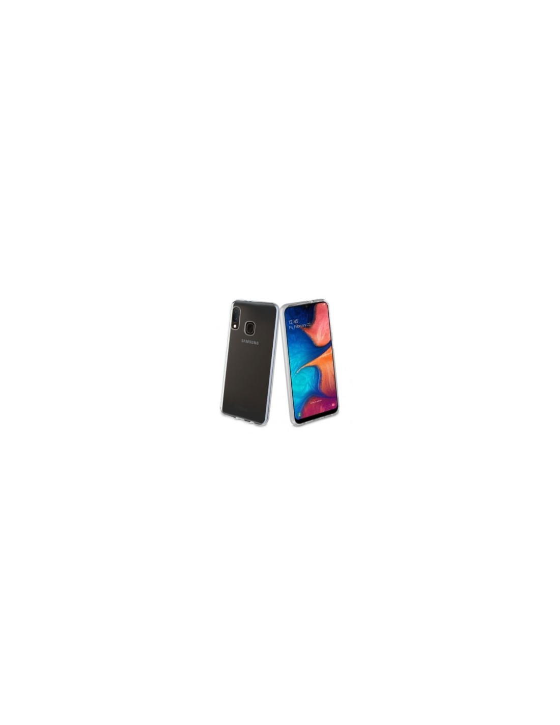 CARCASA MUVIT CRISTAL SOFT TRANSPARENTE PARA SAMSUNG GALAXY A20E FLEXIBLE POLIURETANO MUCRS0229