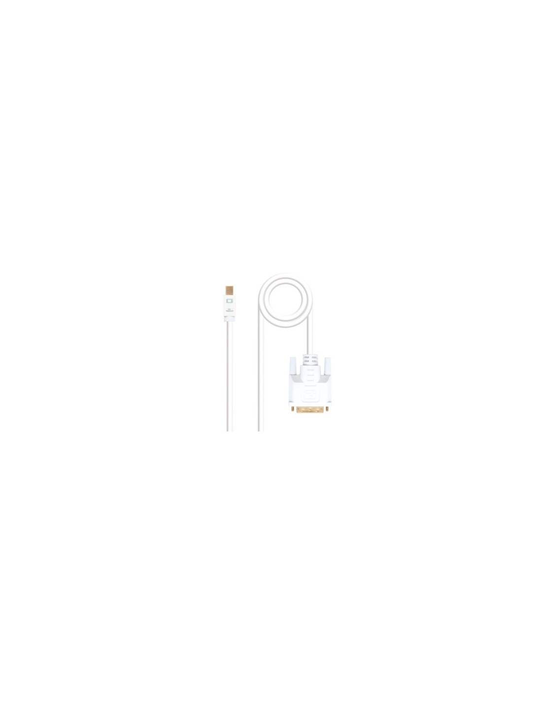 CABLE NANOCABLE MINI DISPLAYPORT MACHO A DVI MACHO 2M BLANCO 10.15.4202