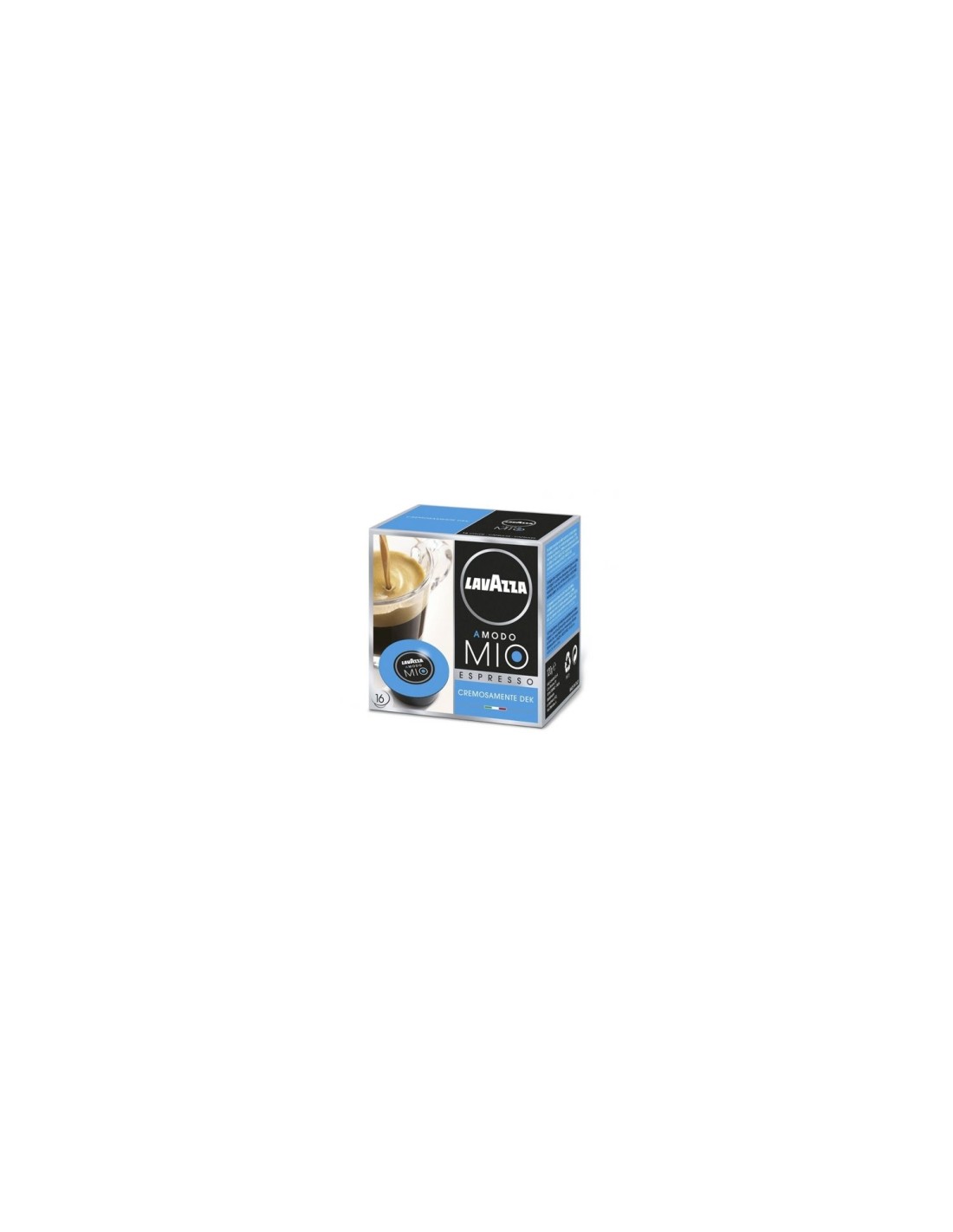 CAJA DE 16 CAPSULAS DE CAFE PARA LAVAZZA CREMOSAMENTE DEK DESCAFEINADO A MODO MIO ESPRESSO 08603