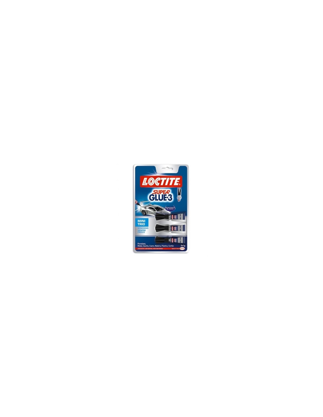 ADHESIVO UNIVERSAL INSTANTANEO LOCTICTE SUPERGLUE-3 MINI TRIO 2229418