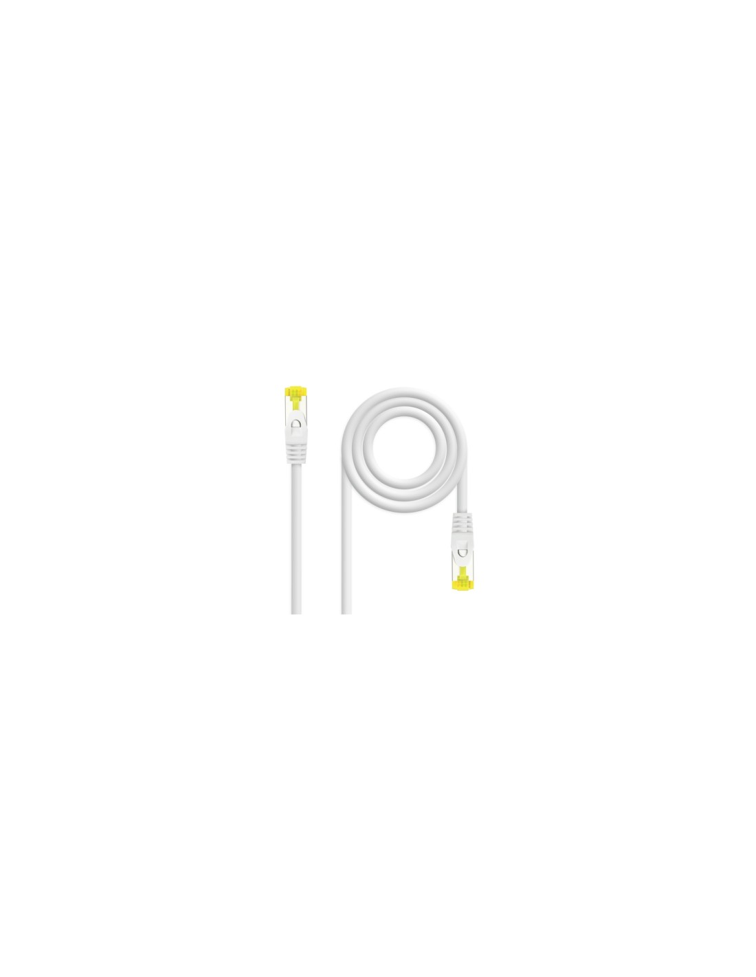 LATIGUILLO DE RED NANOCABLE CAT 6A SF UTP RJ45 0.5M BLANCO 10.20.1900-W