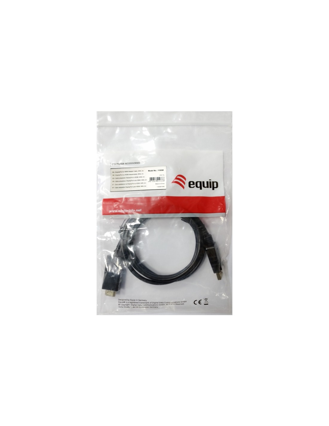 CABLE DISPLAY PORT A HDMI 3M EQUIP 119391
