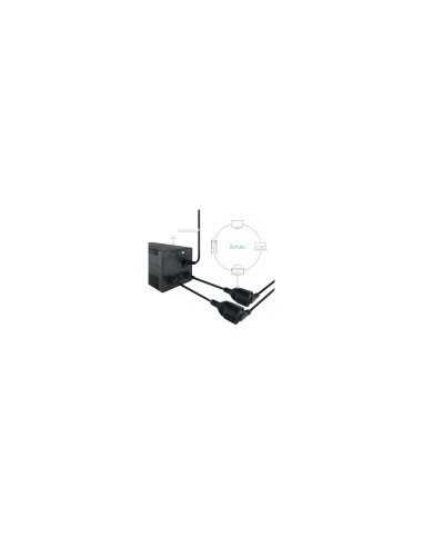 Nanocable CABLE ADAPTADOR C14/M a CEE7/H, 25 CM