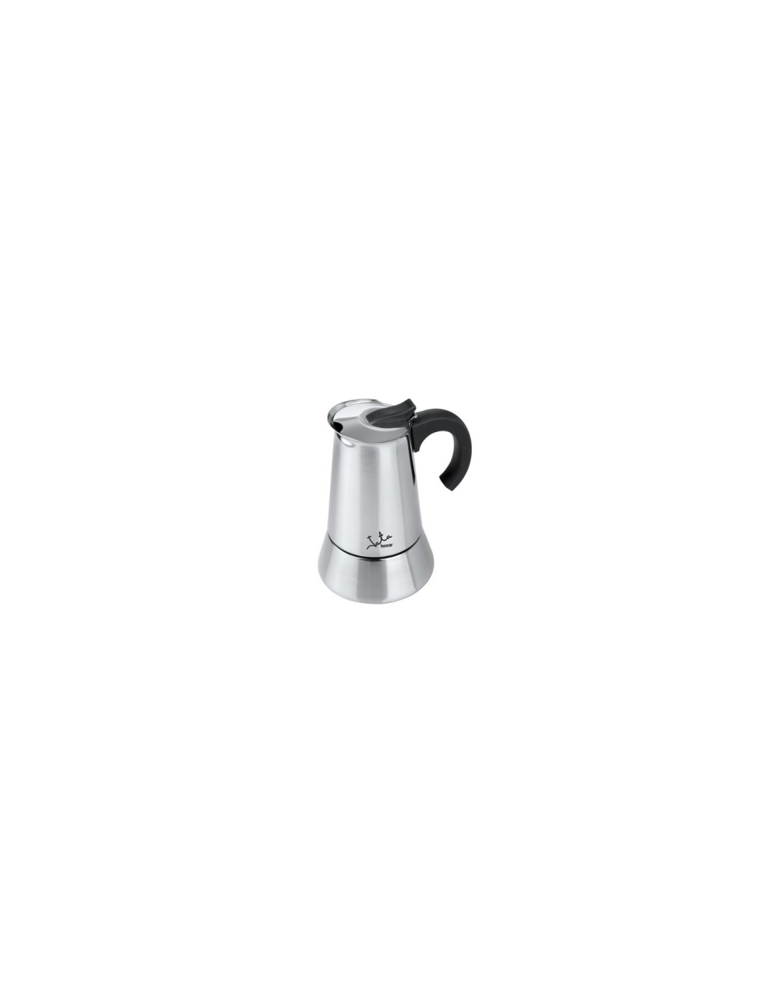 CAFETERA JATA ODIN 4 TAZAS ACERO INOX TRATAMIENTO ESPECIAL ANTIOXIDO ACABADO PULIDO ESPEJO APTA TODAS LAS COCINAS CAX104