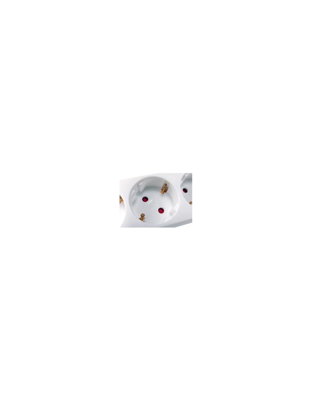 REGLETA EQUIP CON 3 TOMAS SCHUKO CABLE DE RED DE 1.5 METROS BLANCO 245550