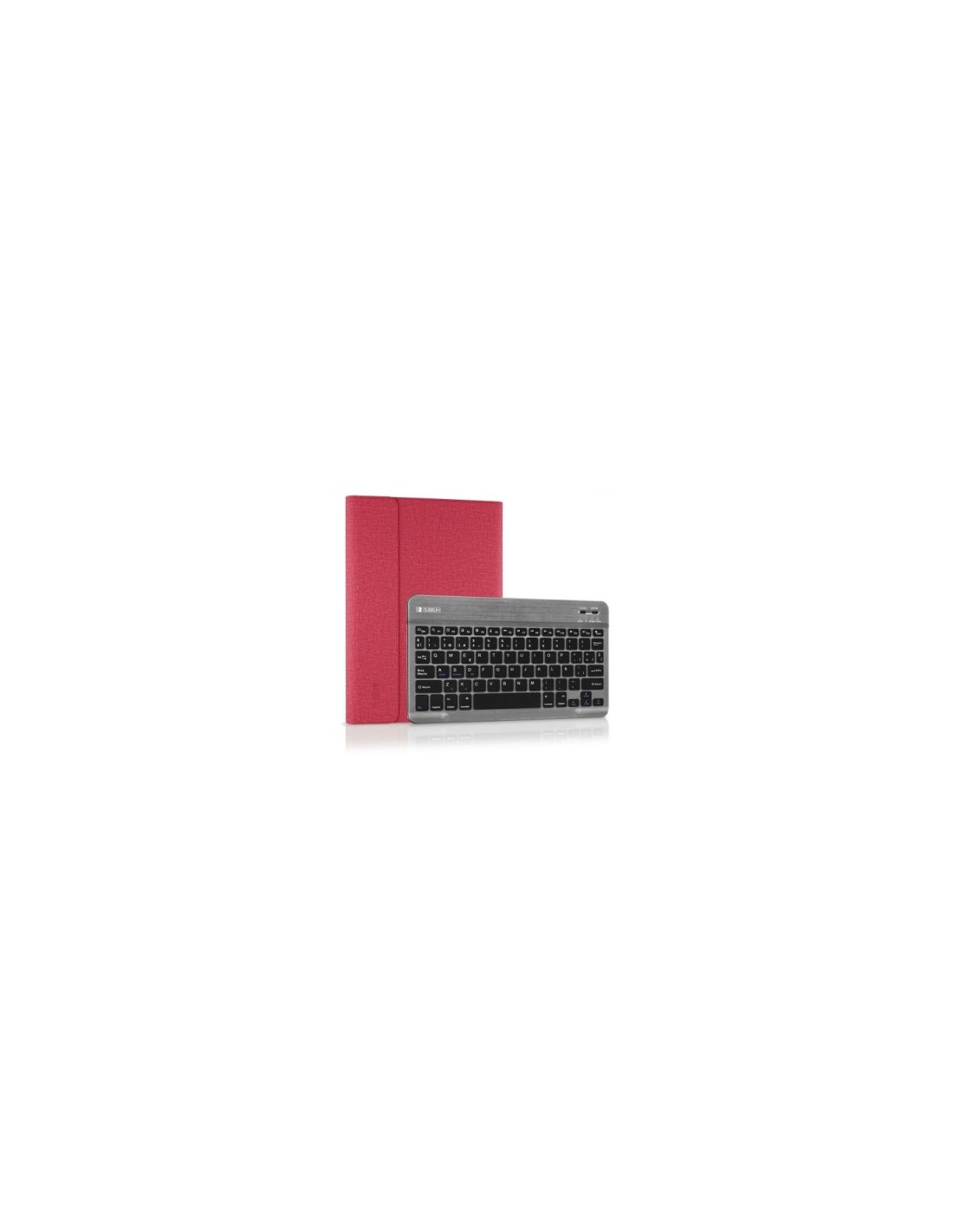 FUNDA CON TECLADO SUBBLIM KEYTAB PRO BLUETOOTH PARA TABLET DE 10.1P BATERIA 420MAH ROJO SUB-KT2-BT0003