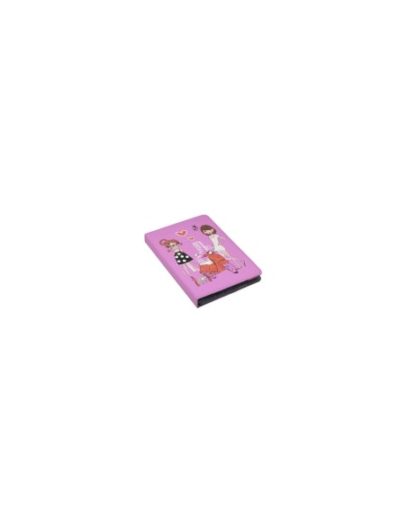 FUNDA TABLET SUBBLIM UNIVERSAL TRENDY FASHION GIRLS PARA TABLET HASTA 10.1P ROTACION 360 EXTERIOR SIMIL PIEL INTERIOR ATERCIOPEL