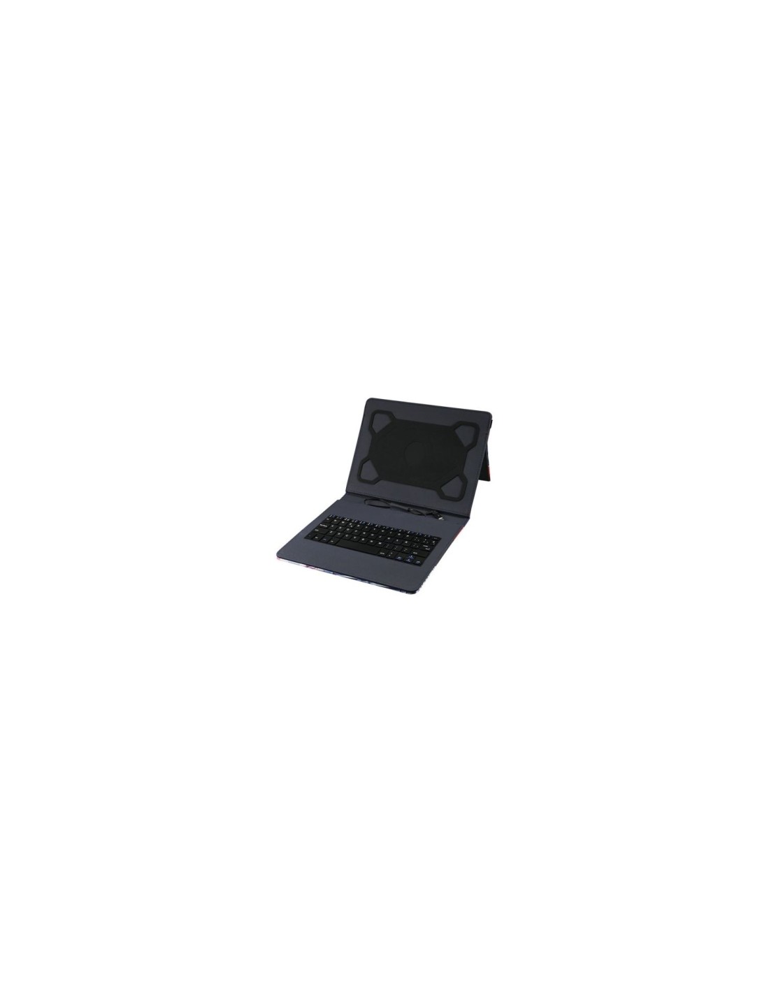 FUNDA TABLET SUBBLIM CON TECLADO KEYTAB PRO PARA TABLET DE 10.1P MICROUSB CON ADAPTADOR TIPO-C CIERRE SOLAPA MAGNETICA NEGRO SUB
