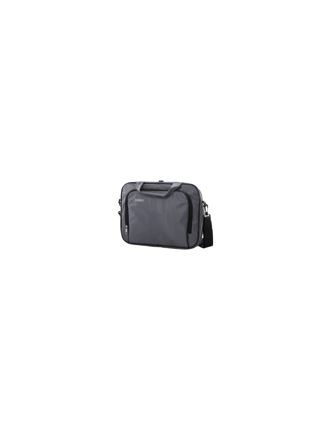 MALETIN PORTATIL SUBBLIM OXFORD 13.3P 14P INTERIOR ACOLCHADO BOLSILLO EXTERIOR CORREA DE HOMBRO GRIS SUB-LB-1OLB031