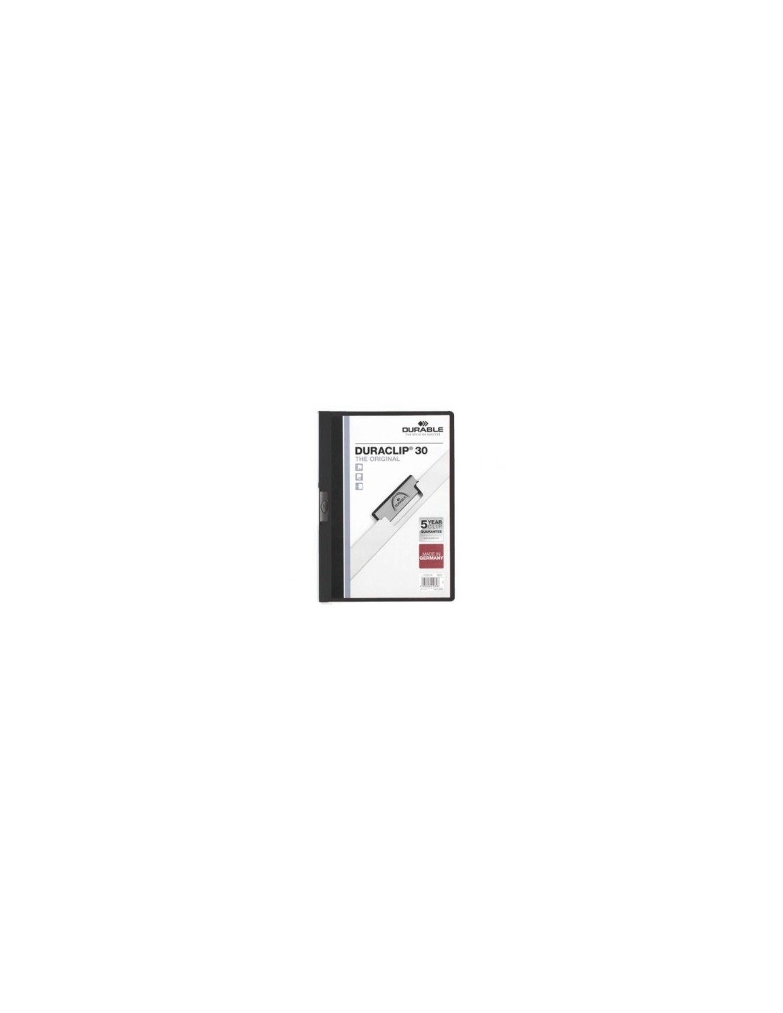 DOSSIER A4 PINZA DURABLE 30 HOJAS NEGRO DURACLIP 142200-01