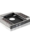 ADAPTADOR PARA PORTATIL AISENS PARA SUSTITUIR DVD DE 12.75MM POR HD SSD DE 2.5 SATA INCLUYE TORNILLOS DE MONTAJE A129-0152