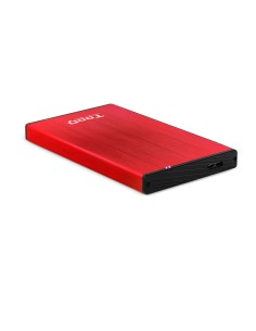 CAJA EXTERNA TOOQ 2.5 SATA 9.5MM USB 3.0 NEGRO ROJO TQE-2527R 2
