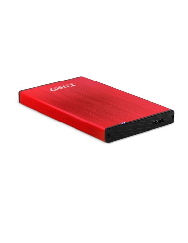 CAJA EXTERNA TOOQ 2.5 SATA 9.5MM USB 3.0 NEGRO ROJO TQE-2527R