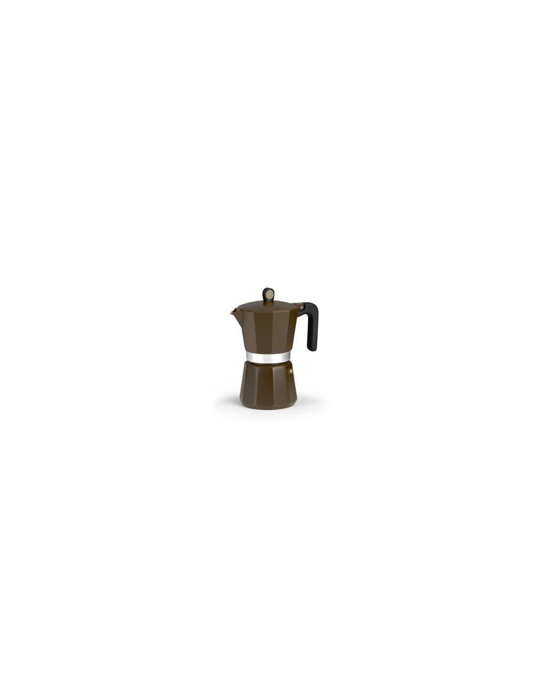 CAFETERA MONIX INDUCTION CREAM CAPACIDAD 9 TAZAS ALUMINIO M671009