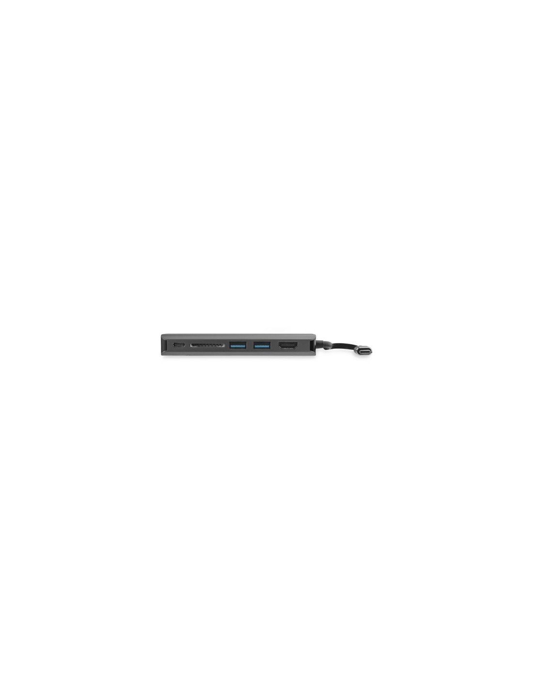 StarTech.com Adaptador Multipuertos USB-C - Docking Station USB Tipo C a HDMI 4K - Hub Ladrón USB 3.0 2 Puertos - SDHC - GbE - P