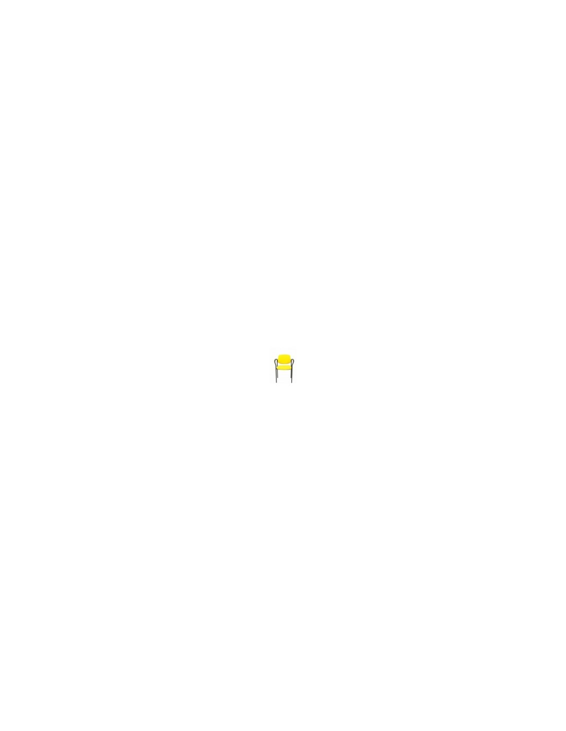 SILLA FIJA VILLALGORDO CHASIS NEGRO BRAZOS BALI AMARILLO 27NBALI100CB