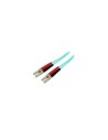StarTech.com Cable de 3m de Fibra Í?ptica Dúplex Multimodo OM4 de 100Gb 50/125 LSZH LC a LC - Aguamarina