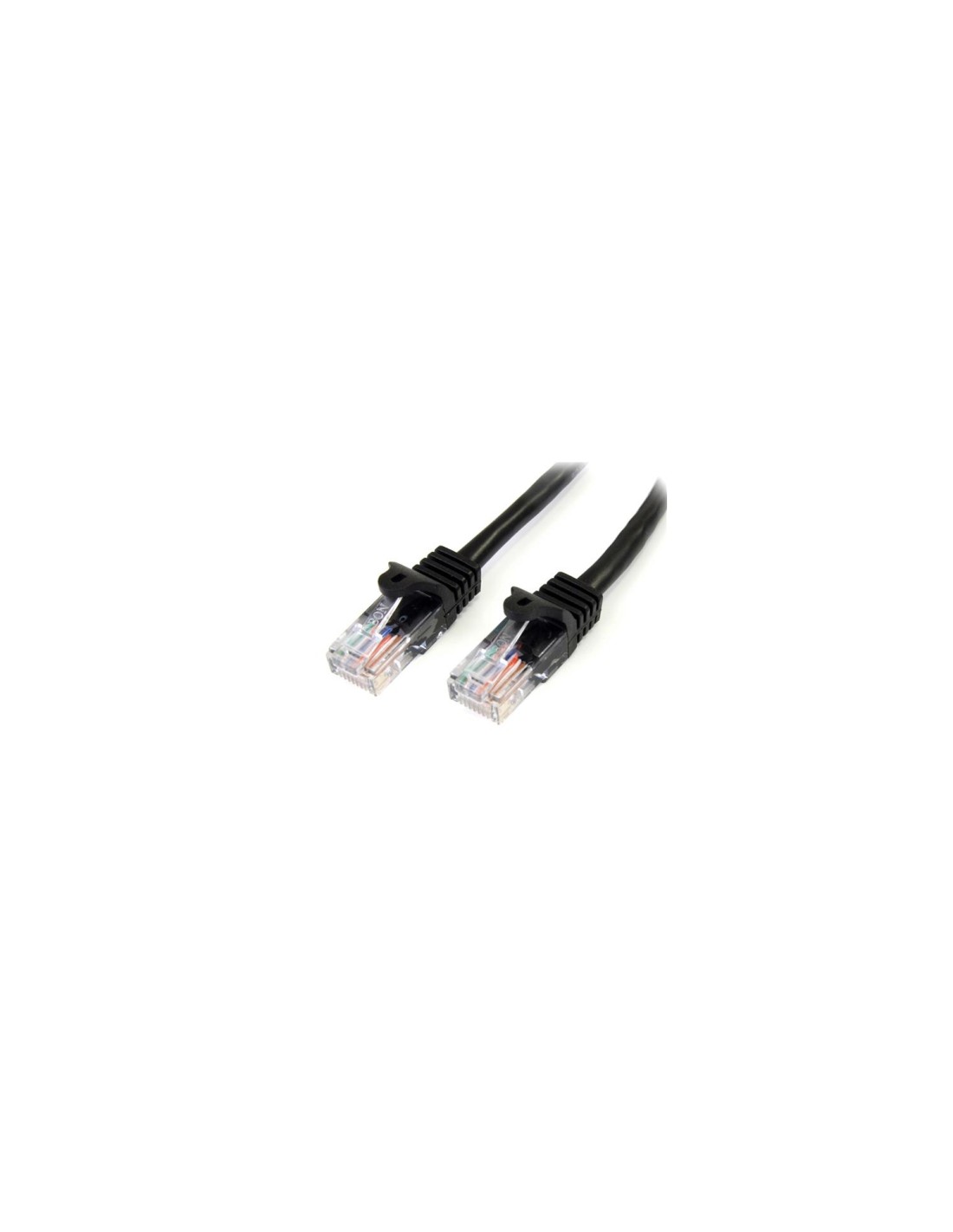 StarTech.com Cable de Red de 10m Negro Cat5e Ethernet RJ45 sin Enganches