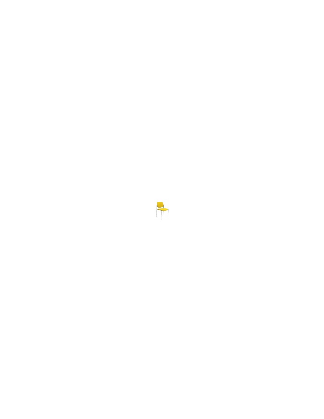 SILLA FIJA VILLALGORDO CHASIS CROMO BALI AMARILLO 27CRBALI100