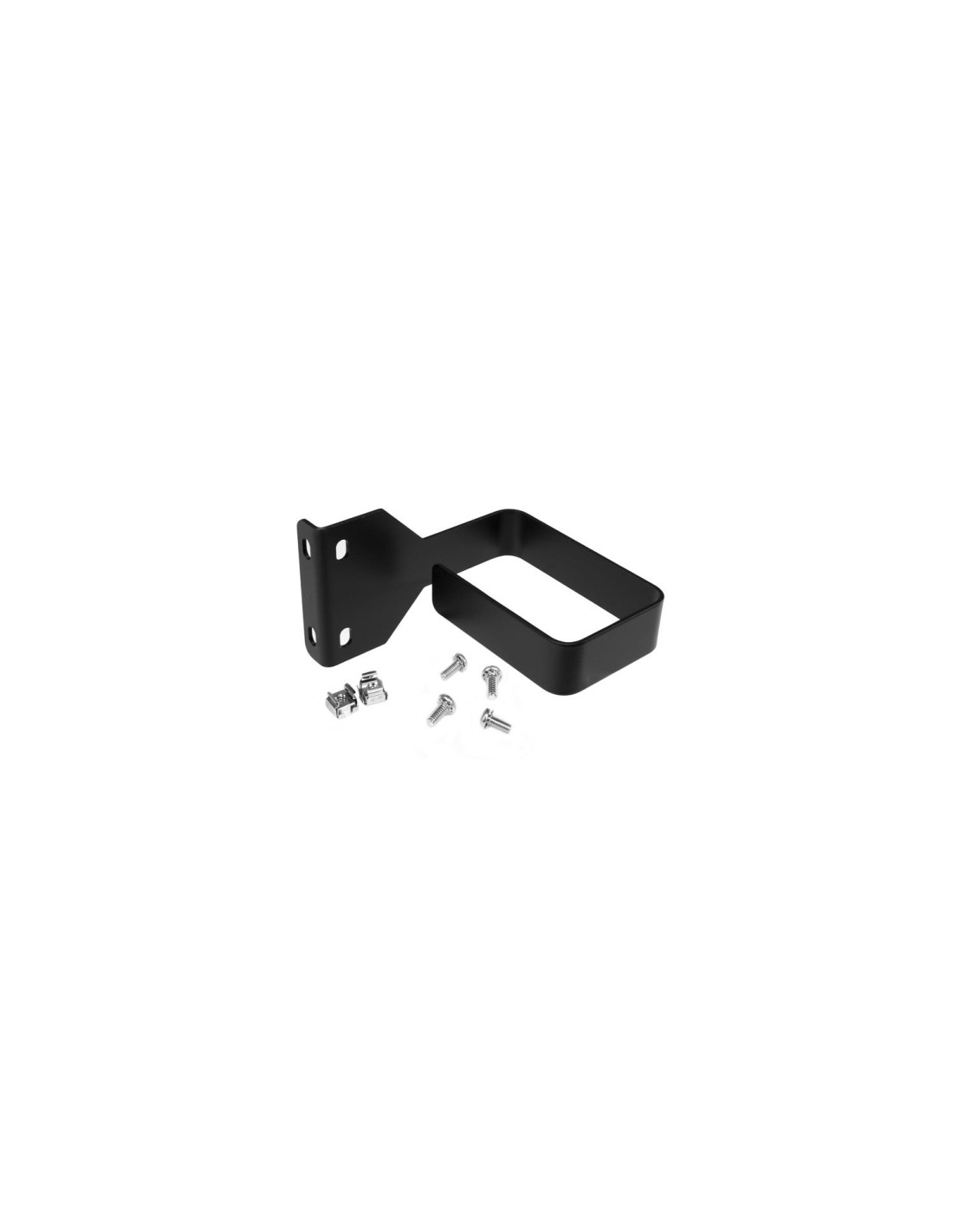 StarTech.com Anilla Pasacables en D Multi-Direccional para Gestión de Cableado en Armarios Racks - 6x10cm negro