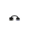 StarTech.com Adaptador Conversor de 20cm DVI-I a VGA - DVI-I Macho - HD15 Hembra - Cable Convertidor Negro
