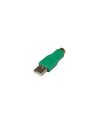 StarTech.com Adaptador Ratón conector PS/2 MiniDIN Hembra a USB Macho Verde