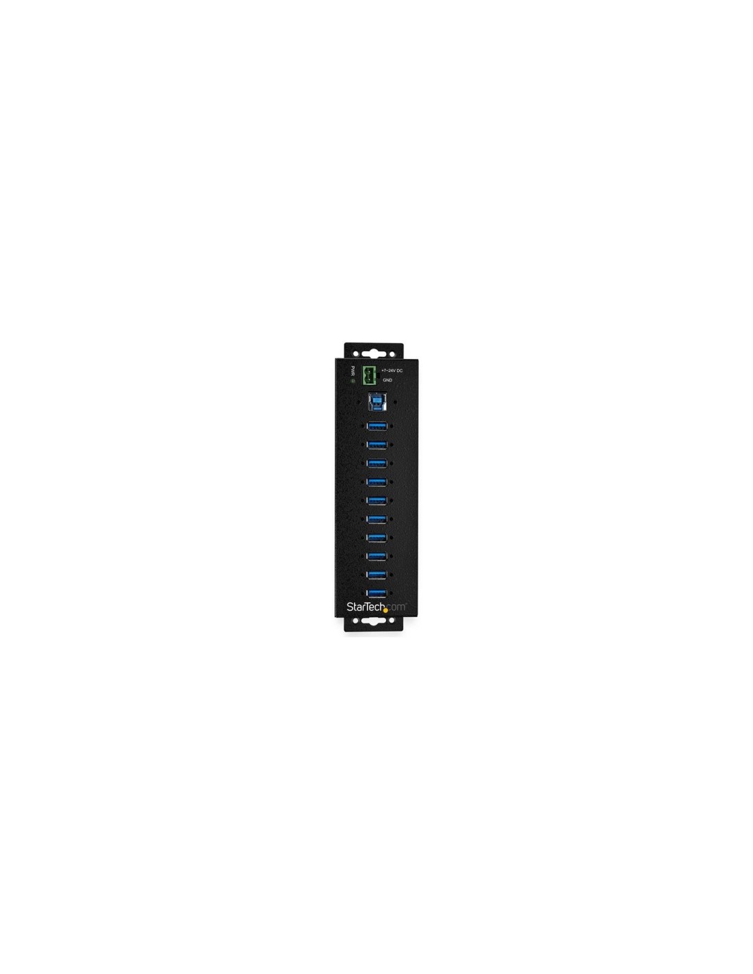 StarTech.com Hub Concentrador Ladrón USB 3.0 de 10 Puertos con Adaptador de Alimentación Externo - con Protección ESD de 350W Ne