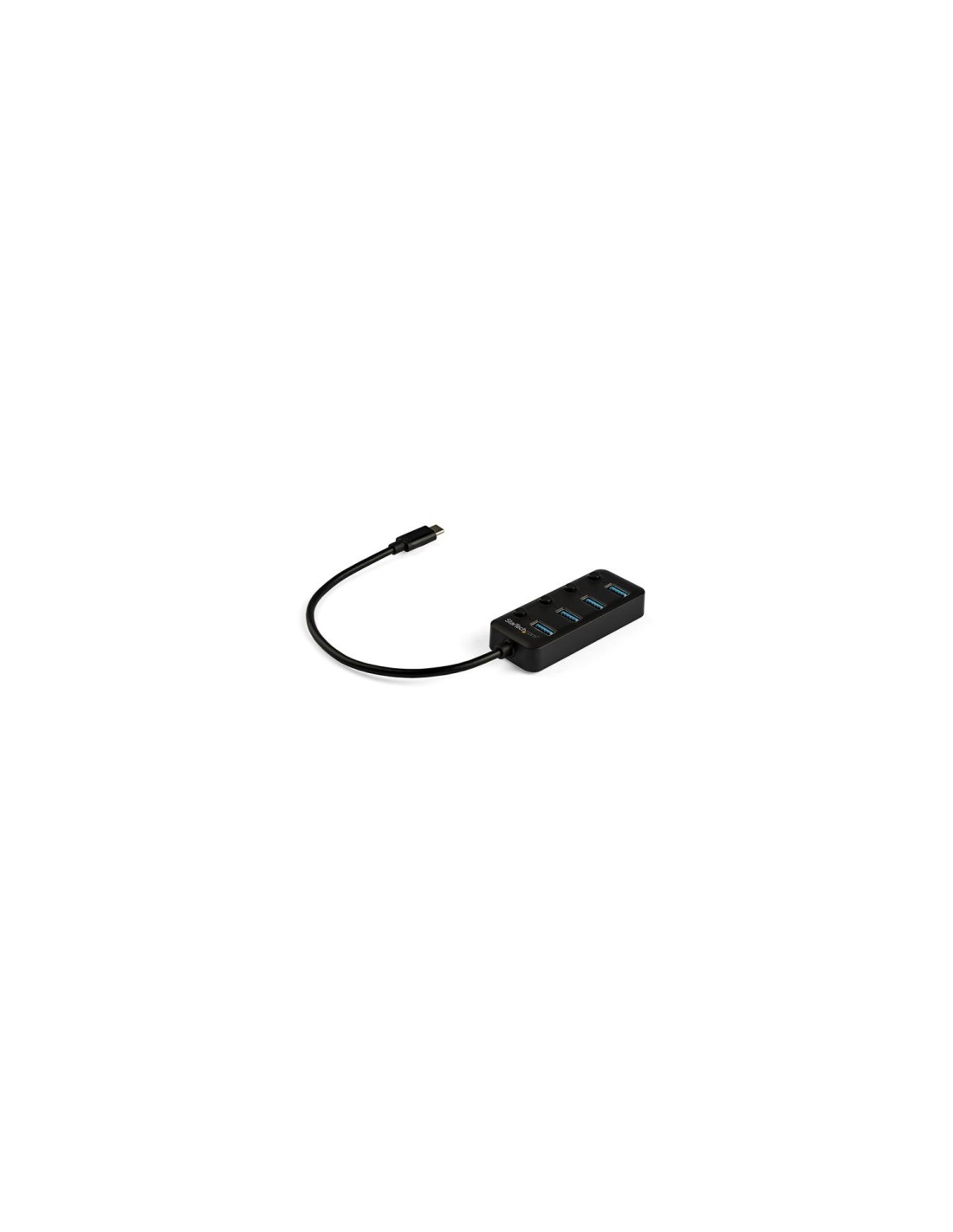 StarTech.com Hub USB Tipo C de 4 Puertos - Ladrón USB de 4 Puertos USB-A con Interruptores Individuales de Encendido/Apagado Neg