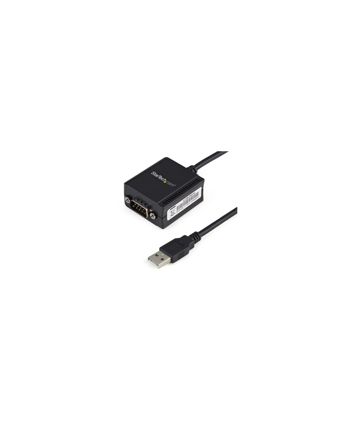 StarTech.com Cable USB a Puerto Serie Serial RS232 DB9 con Retención del Puerto de Asignación COM - Negro