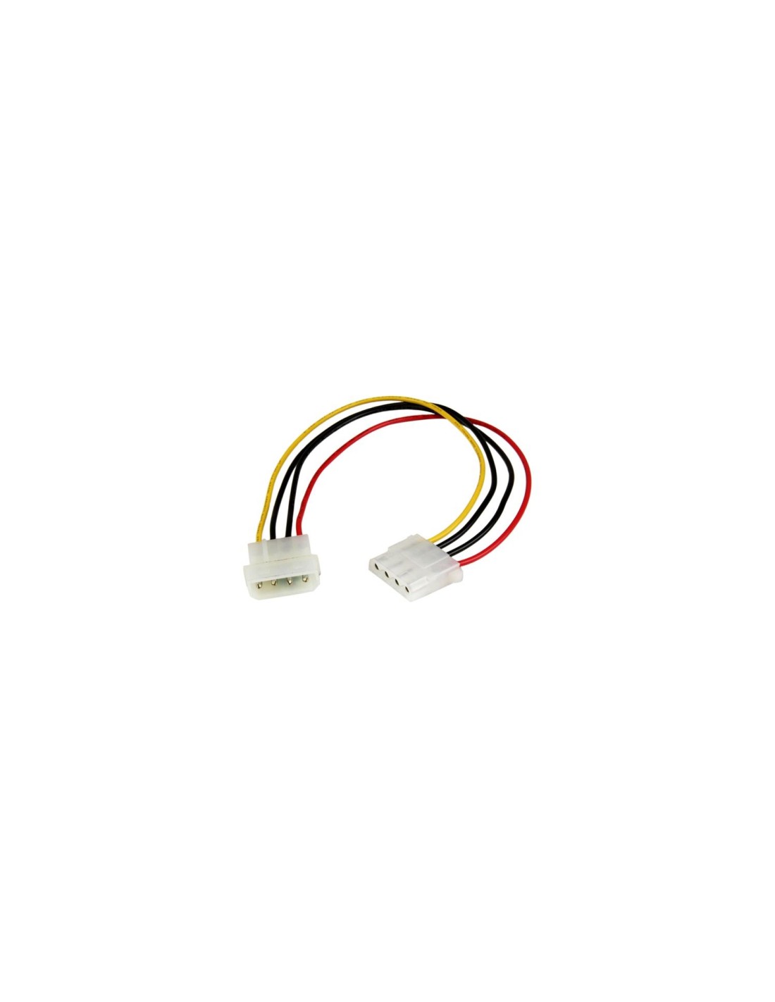 StarTech.com LP4POWEXT12 Cable Extensión de Alimentación Corriente Molex LP4 - 4 pines Macho a Hembra - Multicolor