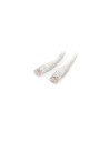 StarTech.com Cable de 15m Blanco de Red Ethernet UTP patch Cat5e RJ45 Moldeado