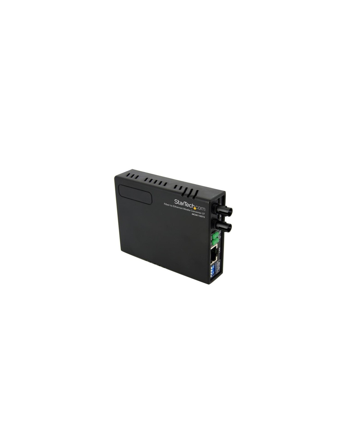 StarTech.com Conversor de Medios Ethernet 10/100 RJ45 a Fibra Í?ptica Multimodo ST - 2Km - Negro