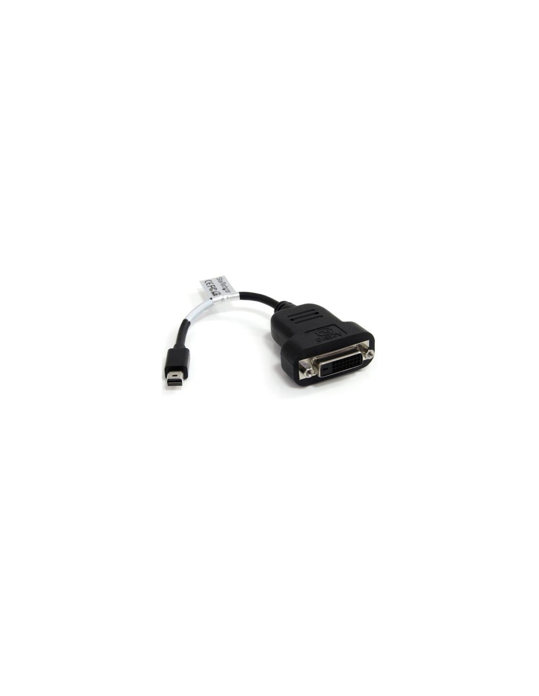 StarTech.com Adaptador VÍ­deo Mini DisplayPort a DVI Macho a Hembra - Conversor Mini DP - 1920x1200 - Activo - Negro
